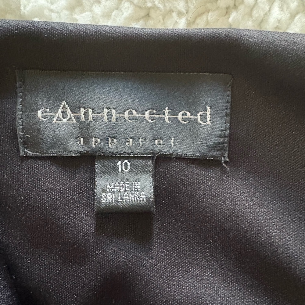 Connected Apparel Black Midi Dress - Picture 3 of 3